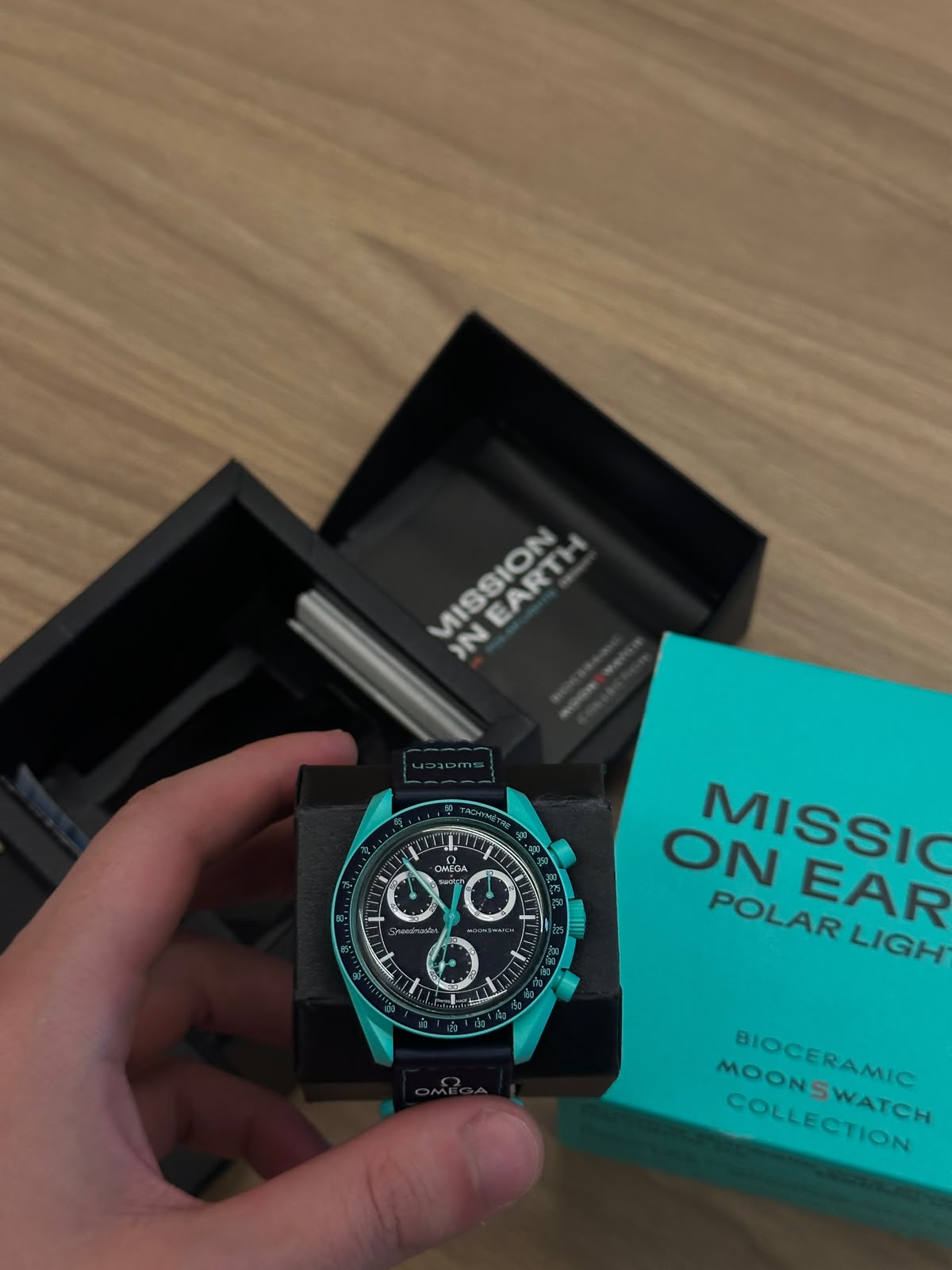 MoonSwatch Mission on Earth Polar Lights